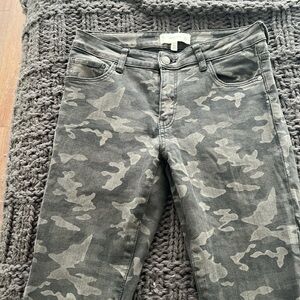Mango skinny Camo jeans size 4